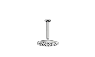 Bossini Oki Верхний душ d20 см, 1 вид струи, кронштейн потолочный 33 см, цвет: chrome H31405G.030