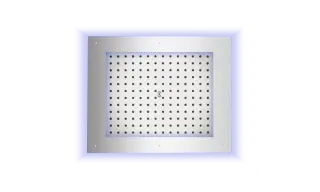 Bossini Frame Потолочный душ встраиваемый 50x60 см, 1 вид струи, LED RGB, цвет: chrome HI0391.030