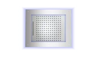 Bossini Frame Потолочный душ встраиваемый 50x60 см, 2 вида струи, LED RGB, цвет: chrome HI0925.030