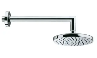 Bossini Oki Верхний душ d20 см, 1 вид струи, кронштейн настенный, цвет: chrome H70405G.030