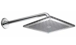 Bossini Dream Верхний душ 30x30 см, 1 вид струи, кронштейн настенный 48 см, цвет: chrome H75365J.030