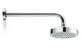 Bossini Dinamic Верхний душ d14 см, 1 вид струи, кронштейн настенный, цвет: chrome H19166G.030