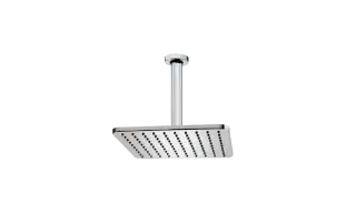 Bossini Cosmo Верхний душ 23x23 см, 1 вид струи, кронштейн потолочный 36,4 см, цвет: chrome H30597G.030