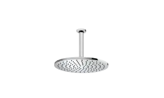 Bossini Cosmo Верхний душ d28 см, 1 вид струи, кронштейн потолочный 36,4 см, цвет: chrome H30596G.030