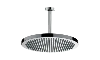 Bossini Apice Верхний душ d28 см, 1 вид струи, кронштейн потолочный 30 см, цвет: chrome H31430G.030