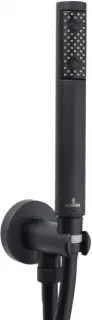 Bossini Zen Душевой гарнитур: выпуск с держателем, лейка, шланг 150 см, цвет: mat black C12002C.073