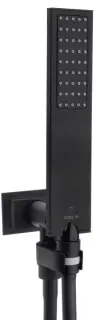 Bossini Flat-One Душевой гарнитур лейка 20,8 см, шланг 150 см, держатель, цвет: mat black C13011C.073