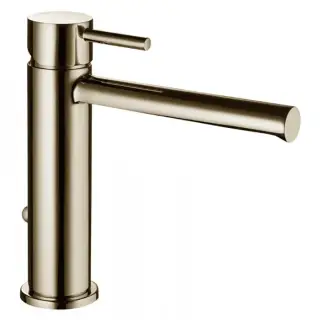 Bossini Oki Смеситель для раковины на 1 отверстие, с заглушкой, цвет: satin nickel Z005301.094