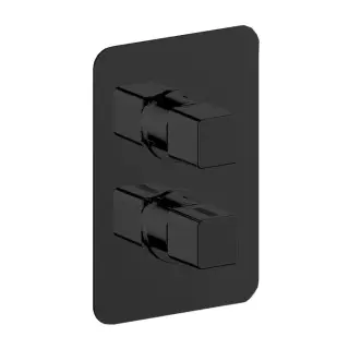 Cisal Cubic Смеситель встраиваемый термостатический для душа, цвет: Night Black CU0BT03040