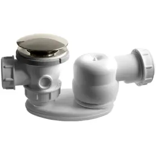 Devon&Devon Сифон для ванны Aurora/Diva/Celine/Wave, цвет никель блестящий SFAS400NKL