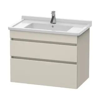 Duravit DuraStyle Тумбочка подвесная 80x47 см, 2 выдв. ящика, цвет: серо-корич. мат. DS648809191