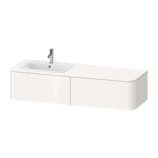 Duravit Happy D.2 Plus Тумба подв. 35,4x160xh55 cм, 2 ящика, SX, цвет белый глянцевый HP4954L2222