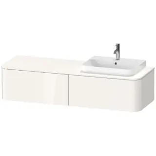 Duravit Happy D.2 Plus Тумба подв. 35,4x160xh55 cм, 2 ящика, DX, цвет белый глянцевый HP4934R2222