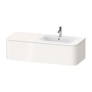 Duravit Happy D.2 Plus Тумба подв. 35,4x130xh55 cм, 1 ящик, DX, цвет белый глянцевый HP4952R2222