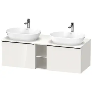 Duravit D-Neo Тумбочка подв., 45,9x140xh55 cм, 2 ящика, цвет белый высокогл. DE4950B2222