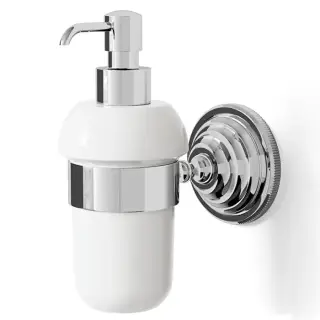 Devon&Devon Diamond Дозатор для жидкого мыла, подвесной, керамическая колба, цвет: хром WHD530CRBI