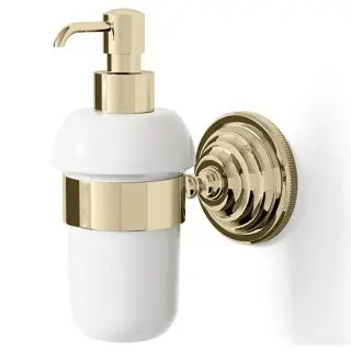 Devon&Devon Diamond Дозатор для жидкого мыла, керамическая колба, цвет: светлое золото WHD530OTBI