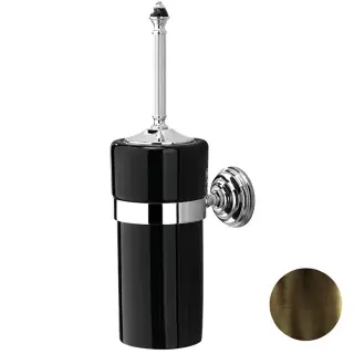 Devon&Devon Black Diamond Ершик для унитаза подвесной с керамической колбой, цвет: бронза BLKD520BRNE