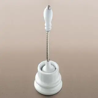 Devon&Devon Dorothy Ершик для унитаза напольный, с керамической колбой, цвет: белый 2DOR417OT