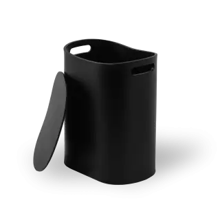 Decor Walther All in Корзина для белья, напольная, цвет: черный матовый 0615260