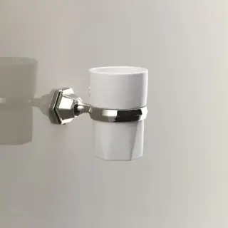 Devon&Devon Jubilee Стакан подвесной, керамический, цвет: никель JB103NK