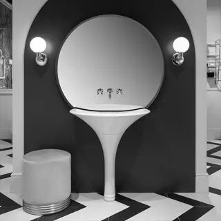 Devon&Devon Kalos Раковина подвесная 78.6х22.1хh54.2 см, цвет белый фурнитура хром KALOS0FCR