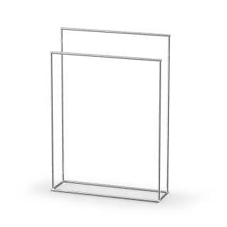 Decor Walther Mikado Полотенцедержатель 86 см, напольный, двойной, цвет: хром 0523000