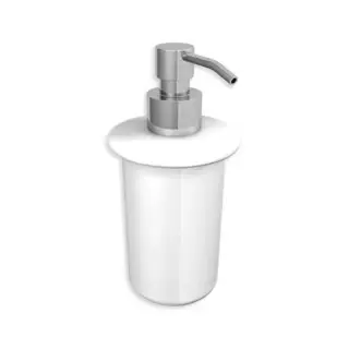 Bertocci Scacco Дозатор для жидкого мыла подвесной, керамическая колба, цвет: хром 100 1128 0000