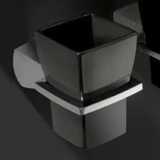 Bertocci Grace Стакан для зубных щеток, без держателя, цвет: черный 142 7797 0000