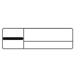 Bertocci Fly Рейлинг метал. 41 см, с бумагодерж./полотенцедерж., SX, цвет: черный мат. 149 1507 0800