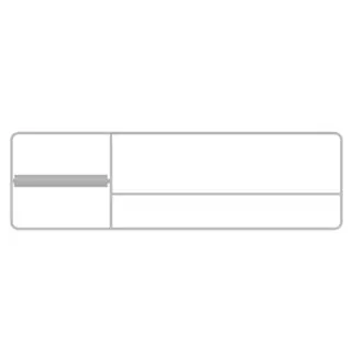 Bertocci Fly Рейлинг металл. 34 см, для аксес., DX, цвет: белый мат. 149 1504 0200