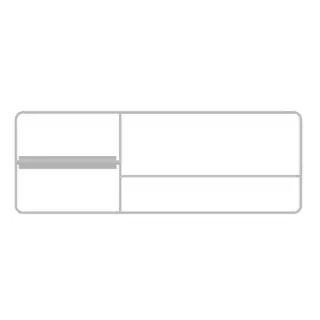 Bertocci Fly Рейлинг металл. 34 см, для аксес., SX, цвет: белый мат. 149 1505 0200