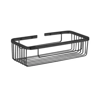 Bertocci Complementi Полка-сетка для душа 26х7х13,5 см, цвет: черный матовый 104 0170 0800