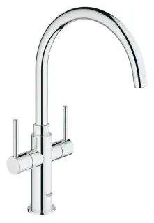 Grohe Ambi Cosmo Смеситель для мойки с 2-мя рукоятками, цвет: хром 30190000