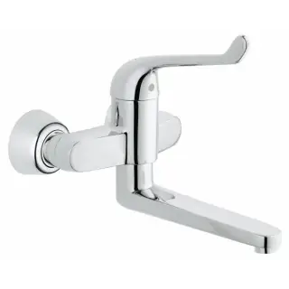 Grohe Euroeco Special Смеситель для раковины, рычаг 17 см, вынос 25,6 см, цвет: хром 32793000
