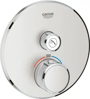 Grohe Grohtherm SmartControl Термостатический смеситель для душа, внешняя часть, цвет: суперсталь 29118DC0