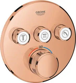 Grohe Grohtherm SmartControl Термостатический смеситель для душа, внешняя часть, цвет: теплый закат 29121DA0