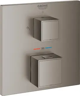 Grohe Grohtherm Cube Термостатический смеситель для душа встраиваемый, цвет: темный графит, матовый 24154AL0