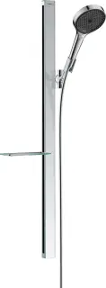 Hansgrohe Rainfinity Душевой гарнитур: лейка 3 режима EcoSmart,штанга 95 см,шланг 160 см, цвет: хром 27672000