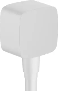 Hansgrohe FixFit Шланговое подключение с клапаном обратного тока, цвет: матовый белый 26457700