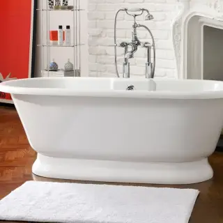 Victoria + Albert York Ванна отдельностоящая, 174,1х79,5 см, цвет: белый YOR-N-SW-OF + YOR-B-SW