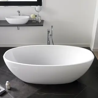 Victoria + Albert Barcelona Ванна, 178,5x85,4 см с встр, базой без перелива, цвет: белый BAR-N-SW-NO