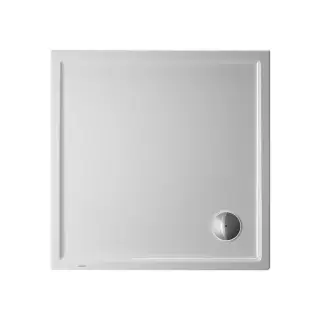 Duravit Starck Slimline Поддон акриловый квадратный 100x100хh5 см, d90, цвет: белый 720116000000000