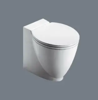 Catalano Zero Унитаз напольный с крышкой 40x58 см, цвет: белый глянцевый VPZG+5ZPST00