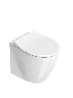 Catalano Italy Унитаз напольный безободковый 37x52 см, смыв торнадо, Cataglaze, цвет: белый глянц. 0712520001