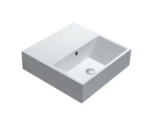 Catalano Comfort Раковина подвесная 55x55x15h см, с переливом, цвет: белый глянцевый 55VE