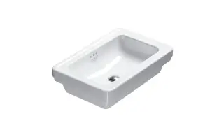 Catalano Italy Раковина встраиваемая сверху 60x40 см, с переливом, Cataglaze, цвет: белый глянцевый 160ACV00