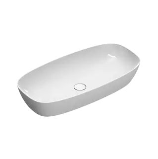 Catalano Zero Раковина чаша 80x40x14h см, без перелива, покрытие Cataglaze, цвет: белый глянцевый 0622800001