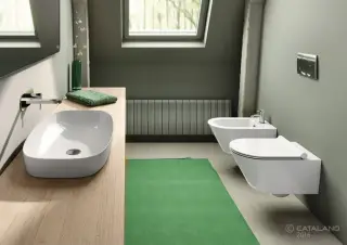 Catalano Alvea Раковина встраиваемая сверху 75x40 см, без перелива, Cataglaze, цвет: белый глянцевый 0624750001