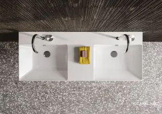 Catalano Comfort Раковина подвесная 125x50x17h см, с переливом, покр. Cataglaze, цвет: белый глянц. 0121270001